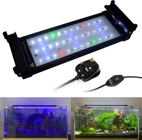 Amazon aquarium lights - 🐠【Ultra Bright Led Light】this aquarium led light is DC12V/9W, 5730 large leds, super bright, makes the aquarium water look more sparkly clean.Suggest for fish tank 12 inch to 18 inch in width, support low-to-mid light level plant growth. Input: AC100-240V/60HZ. Suitable for freshwater aquarium, not for saltwater use